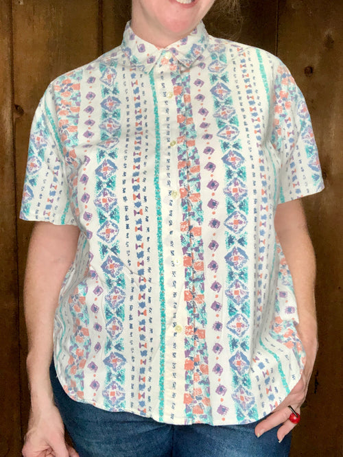 90s Kyoto Kasuals Zazz Top    M