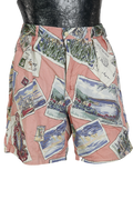 90s Polo Postcard Pink Shorts           w35