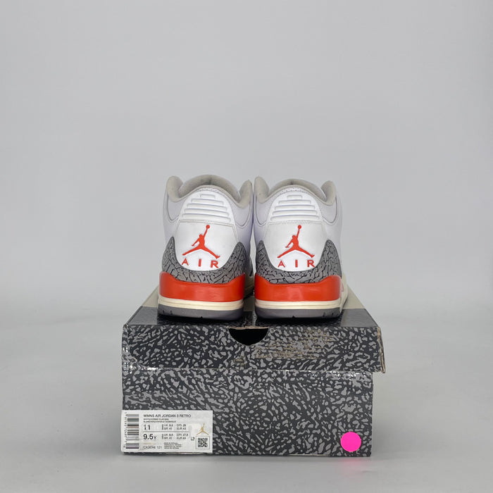 AIR JORDAN 3 GEORGIA PEACH CK9246-121 SIZE 9.5/11W