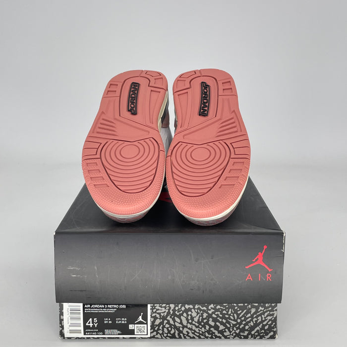 AIR JORDAN 3 VINTAGE FLORAL 441140-100 SIZE 4.5/6W GS