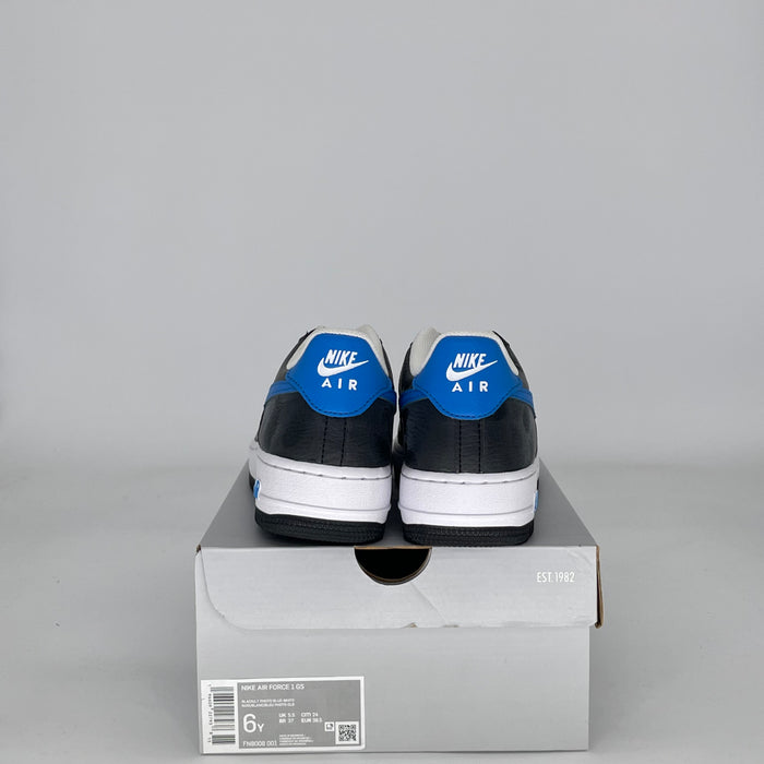 NIKE AIR FORCE 1 LOW WHITE BLACK LIGHT PHOTO BLUE FN8008-001 SIZE 6/7.5W GS