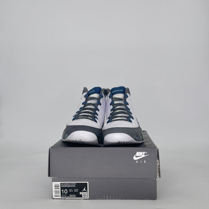 AIR JORDAN 9 FLINT GREY FRENCH BLUE HV4794-100 SIZE 10/11.5W