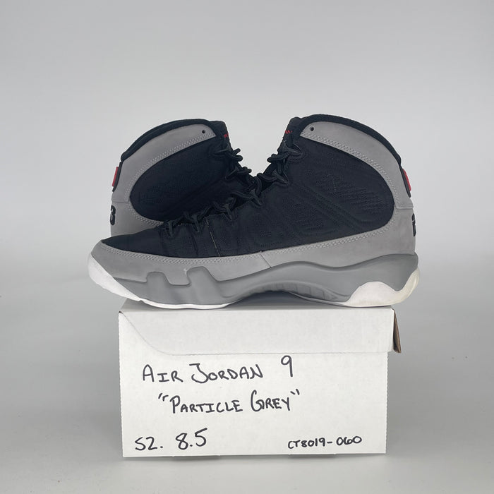 AIR JORDAN 9 PARTICLE GREY CT8019-060 SIZE 8.5/10W