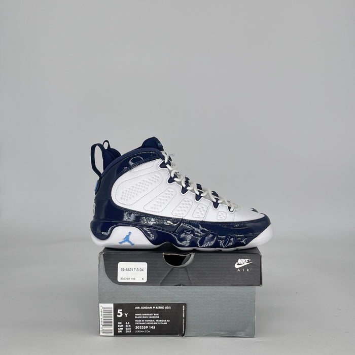 AIR JORDAN 9 PEARL BLUE 302359-145 SIZE 5/6.5W GS