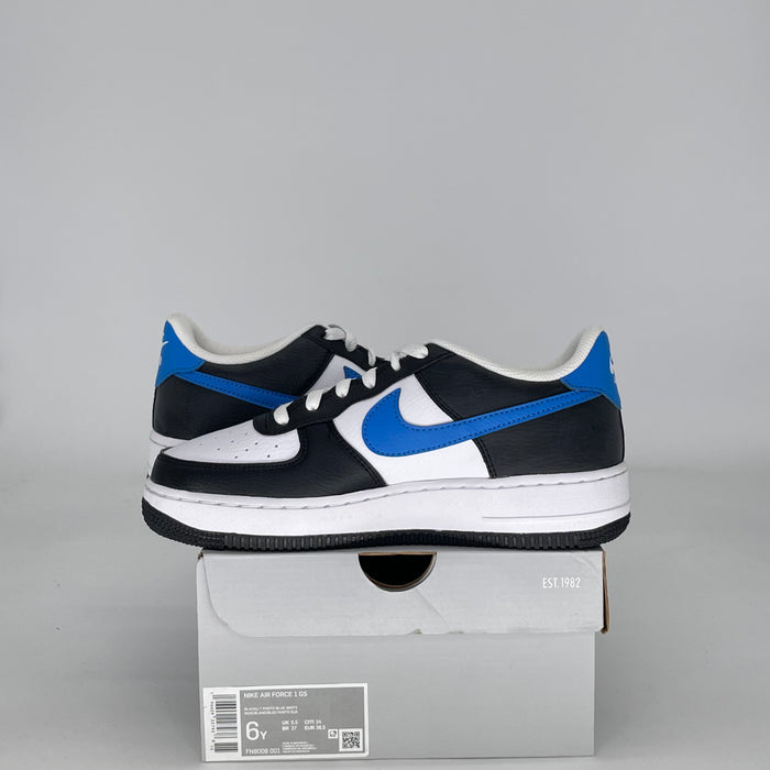 NIKE AIR FORCE 1 LOW WHITE BLACK LIGHT PHOTO BLUE FN8008-001 SIZE 6/7.5W GS