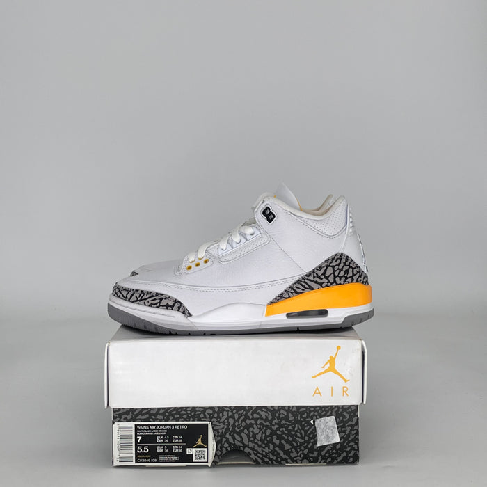 AIR JORDAN 3 LASER ORANGE W CK9246-108 SIZE 5.5/7W