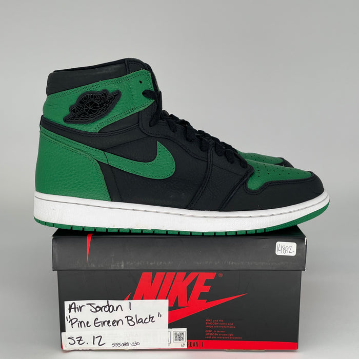 AIR JORDAN 1 PINE GREEN BLACK 555088-030 SIZE 12/13.5W