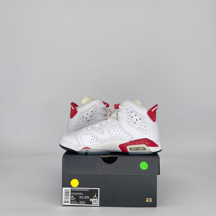 AIR JORDAN 6 RED OREO 384665-162 SIZE 5/6.5W GS