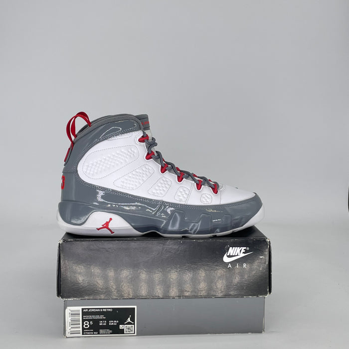 AIR JORDAN 9 FIRE RED CT8019-162 SIZE 8.5/10W