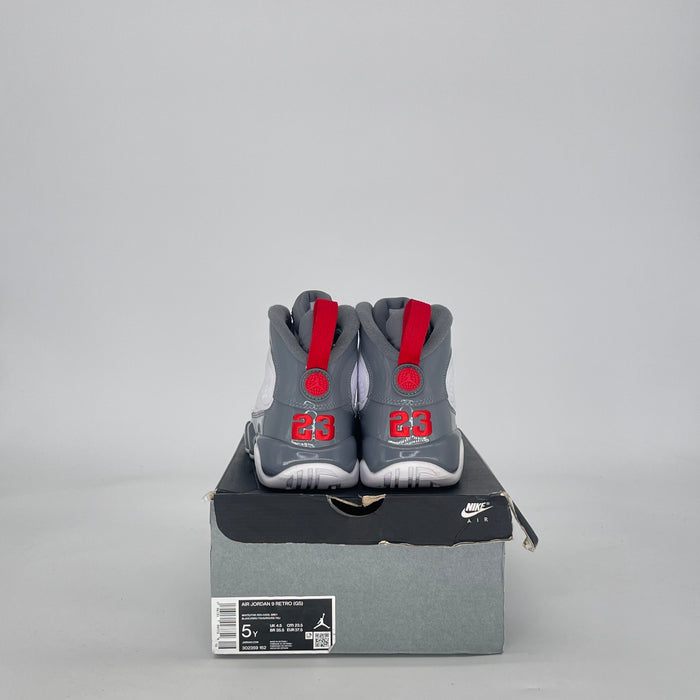 AIR JORDAN 9 FIRE RED 302359-162 SIZE 5/6.5W GS
