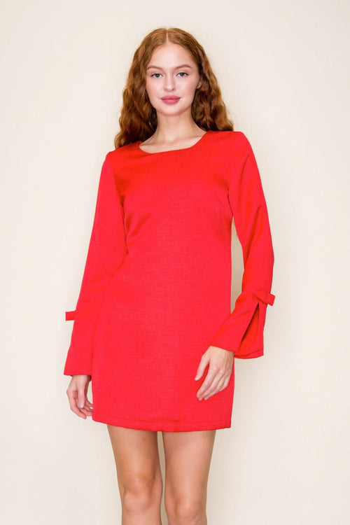 A Reason To Stay Red Mini Dress