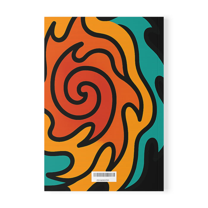 Compact A5 notebook with vibrant cover and spiral binding for daily planning, travel notes, study and journal entries easily.