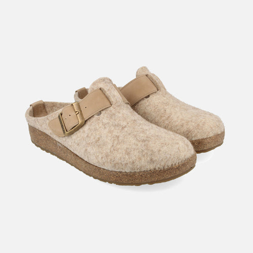 Adults Felted Wool Chicago Clog Slipper - Dust Melange