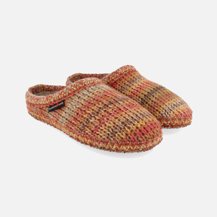 Adults Tricoté Slippers - Rust