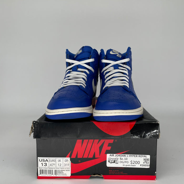 AIR JORDAN 1 HYPER ROYAL 555088-401 SIZE 13/14.5W