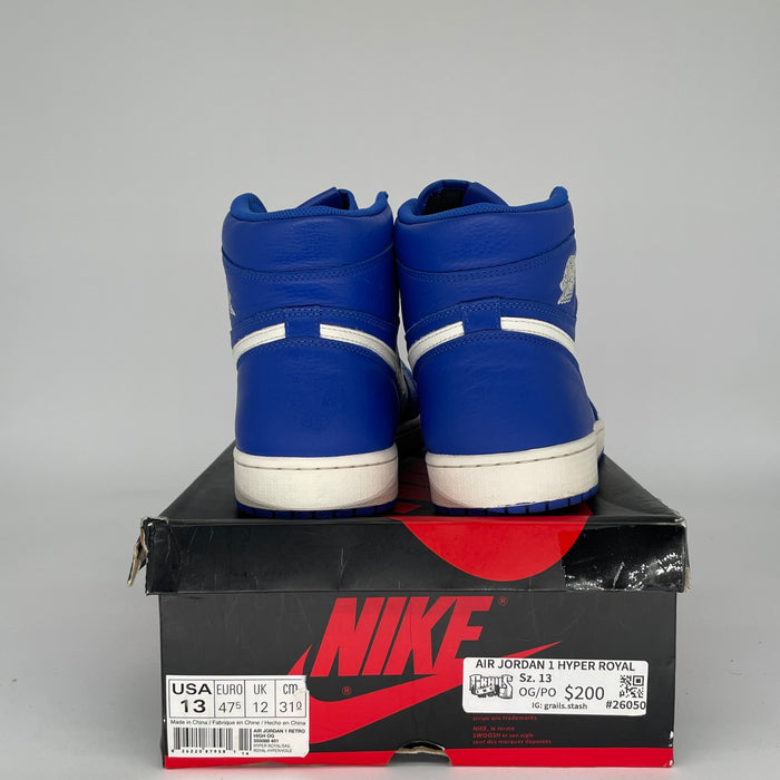 AIR JORDAN 1 HYPER ROYAL 555088-401 SIZE 13/14.5W