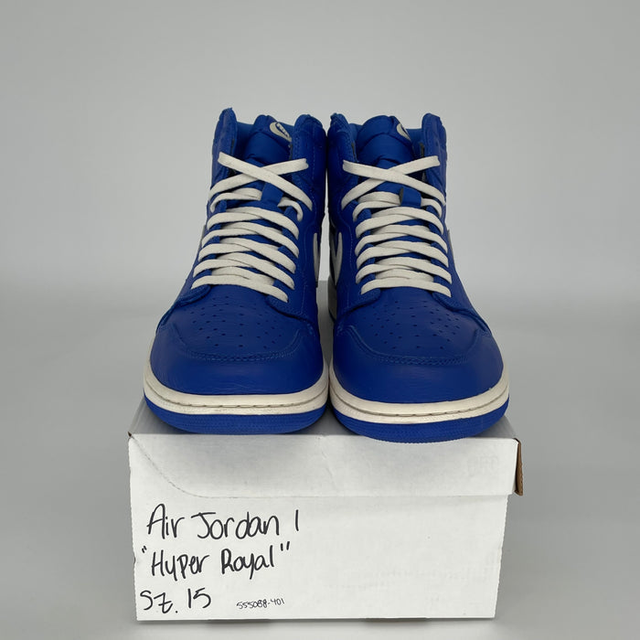 AIR JORDAN 1 HYPER ROYAL SIZE 15/16.5W 555088-401