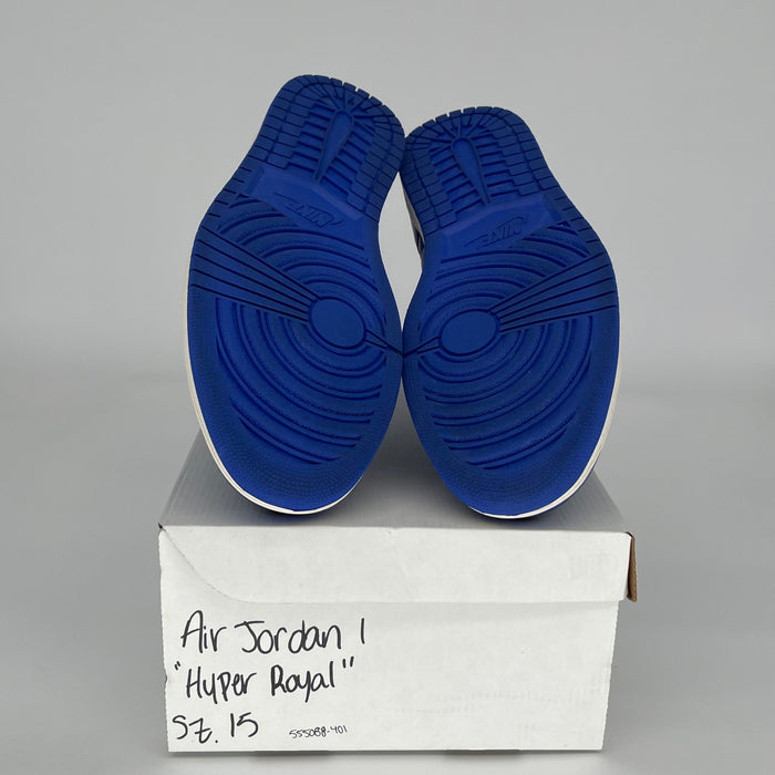 AIR JORDAN 1 HYPER ROYAL SIZE 15/16.5W 555088-401
