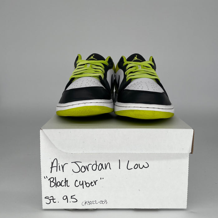 AIR JORDAN 1 LOW BLACK CYBER SIZE 9.5/11W CK3022-003