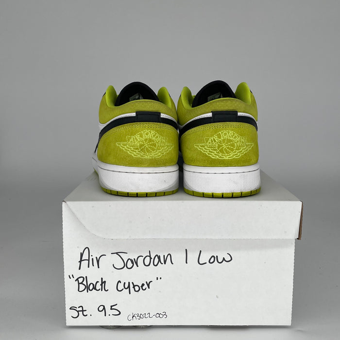AIR JORDAN 1 LOW BLACK CYBER SIZE 9.5/11W CK3022-003