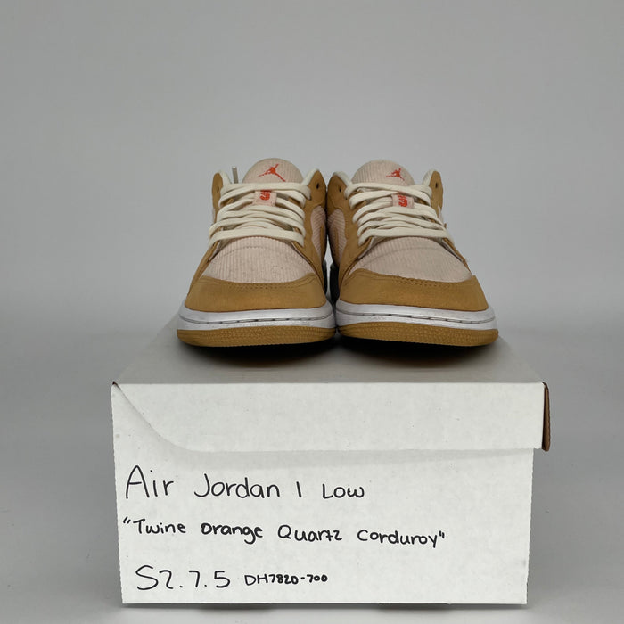 AIR JORDAN 1 LOW ORANGE QUARTZ CORDUROY W SIZE 7.5/9W DH7820-700