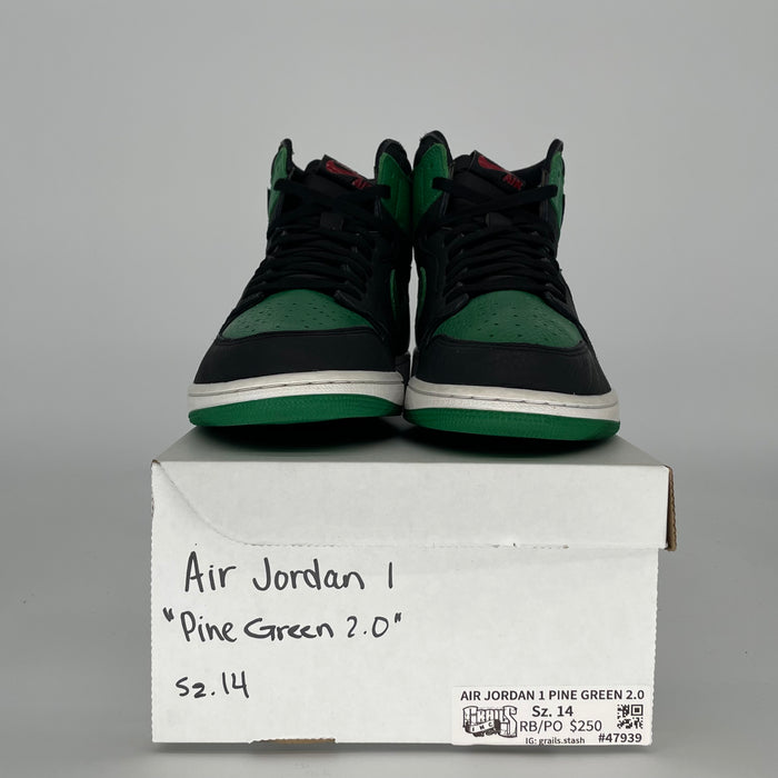 AIR JORDAN 1 PINE GREEN BLACK 555088-030 SIZE 14/15.5W