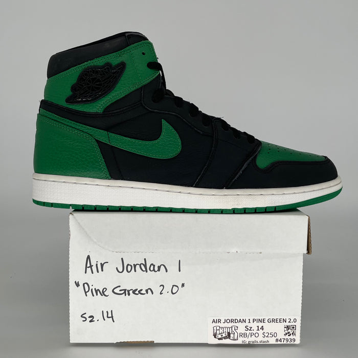 AIR JORDAN 1 PINE GREEN BLACK 555088-030 SIZE 14/15.5W