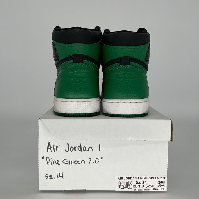 AIR JORDAN 1 PINE GREEN BLACK 555088-030 SIZE 14/15.5W