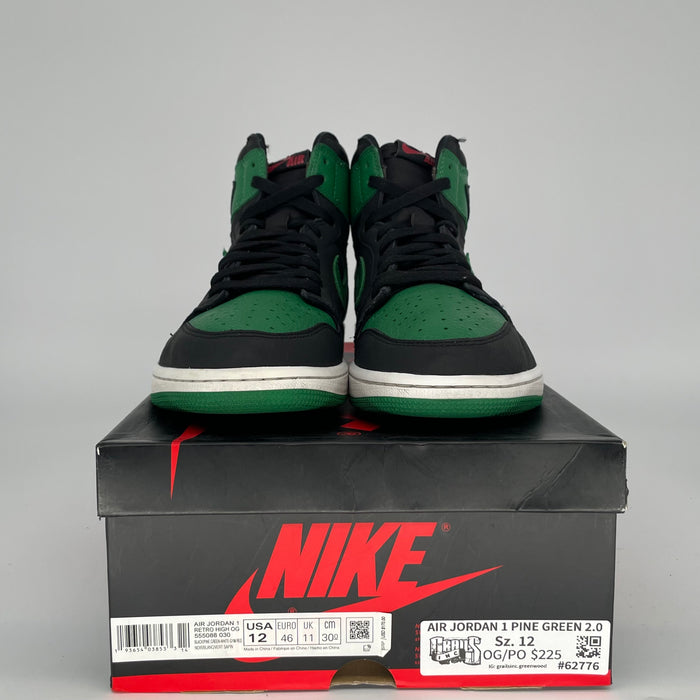 AIR JORDAN 1 PINE GREEN BLACK SIZE 12/13.5W 555088-030