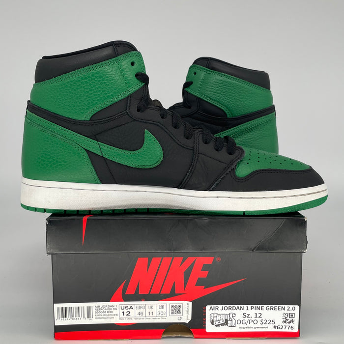 AIR JORDAN 1 PINE GREEN BLACK SIZE 12/13.5W 555088-030
