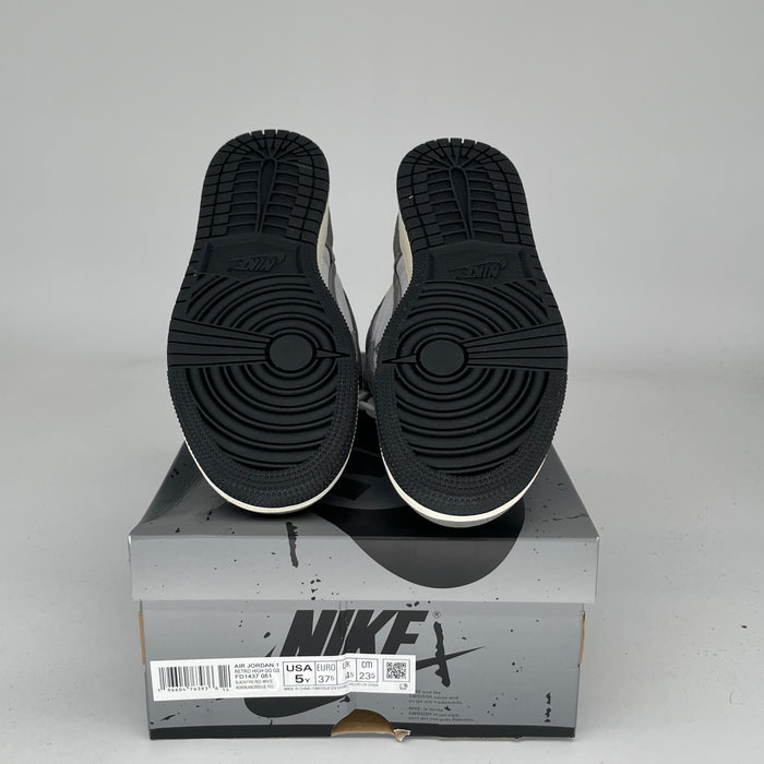 AIR JORDAN 1 WASHED BLACK SIZE 5/6.5W FD1437-051