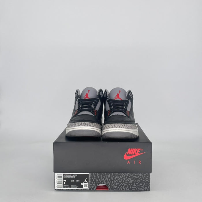 AIR JORDAN 3 BLACK CEMENT DN3707-010 SIZE 7/8.5W GS