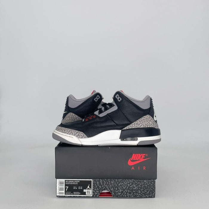 AIR JORDAN 3 BLACK CEMENT DN3707-010 SIZE 7/8.5W GS
