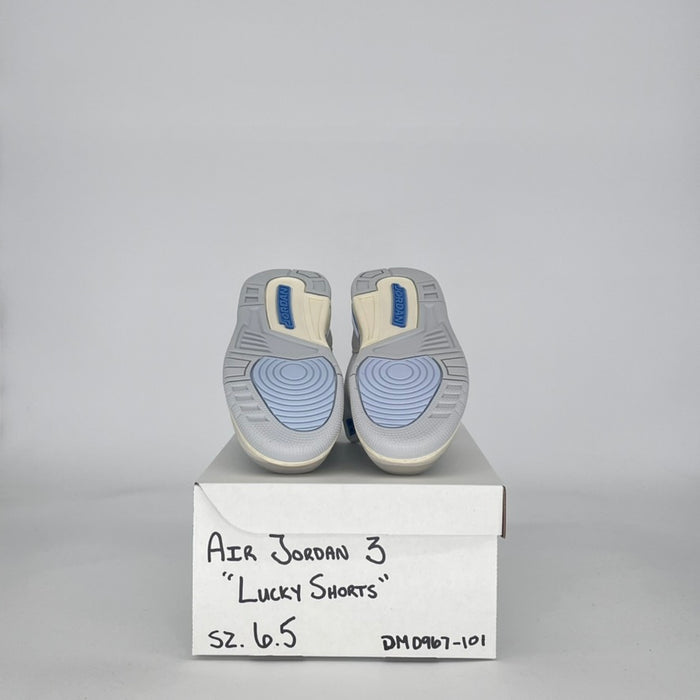 AIR JORDAN 3 LUCKY SHORTS DM0967-101 SIZE 6.5/8W GS
