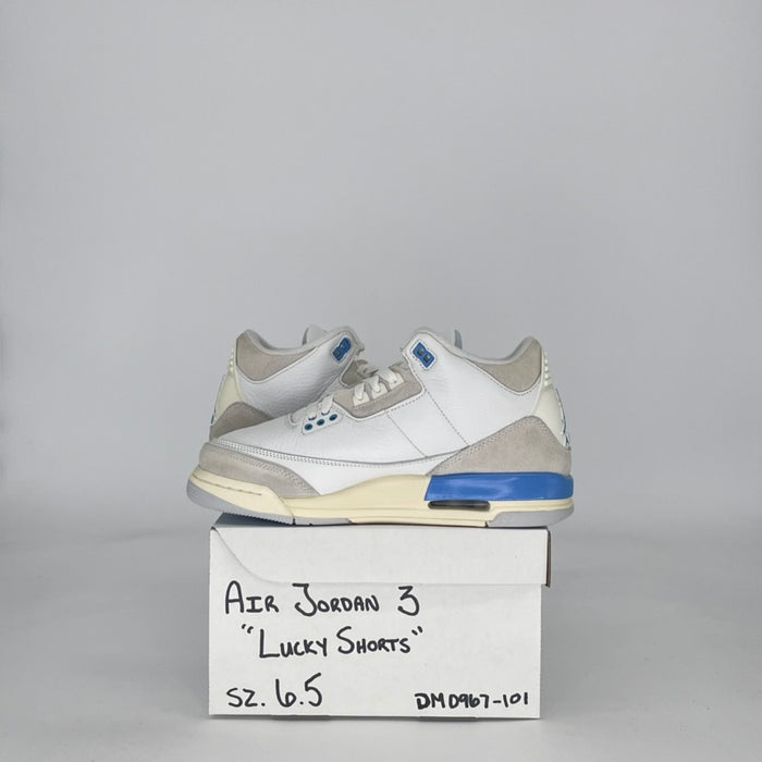 AIR JORDAN 3 LUCKY SHORTS DM0967-101 SIZE 6.5/8W GS
