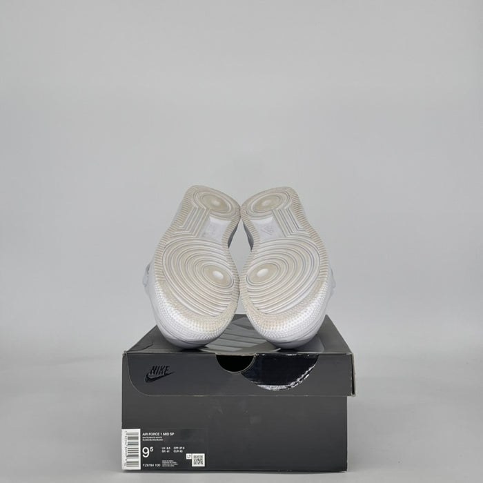 NIKE AIR FORCE 1 MID SUPREME WHITE FZ8784-100 SIZE 9.5/11W