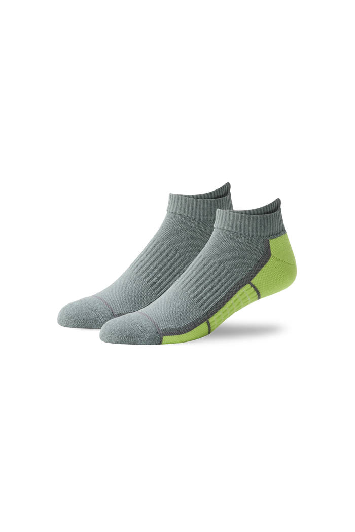 Grey Heather w/ Neon Green / One Size