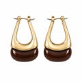 Alice Earrings (Gold/Brown)
