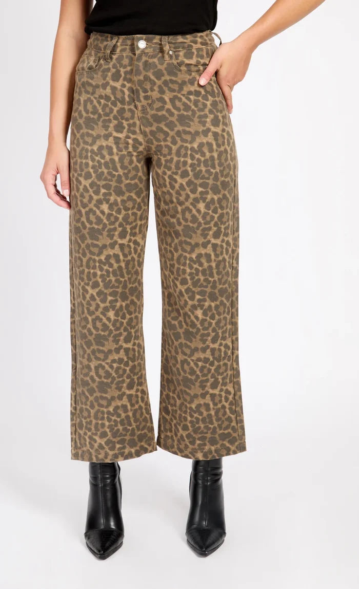 Alice Printed Jeans (Leopard)