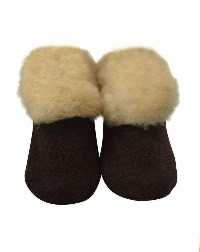 Alpaca Leather Bootie Slippers with Fur Lining-Apparel-Alpaca Direct-Alpaca Direct