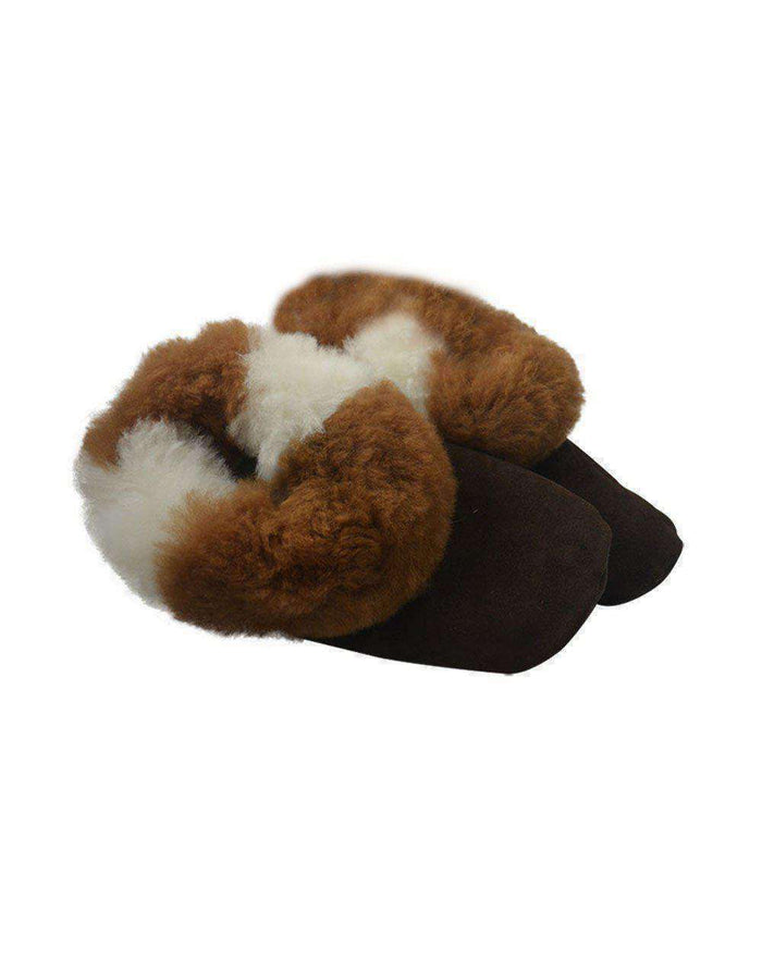 Alpaca Leather Bootie Slippers with Fur Lining-Apparel-Alpaca Direct-Medium-Multi-Alpaca Direct