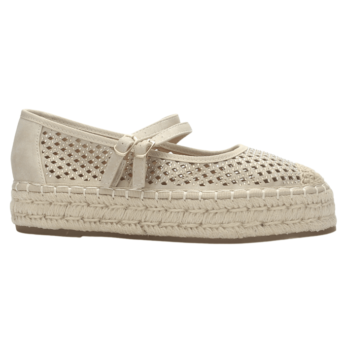 Alpargata de mujer Beige Casual Chalada Tap-50 Zapatos Planos Comfort Chalada