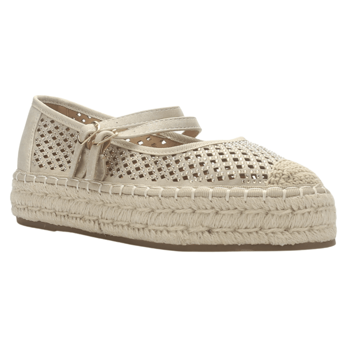 Alpargata de mujer Beige Casual Chalada Tap-50 Zapatos Planos Comfort Chalada