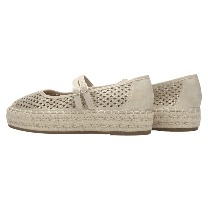 Alpargata de mujer Beige Casual Chalada Tap-50 Zapatos Planos Comfort Chalada