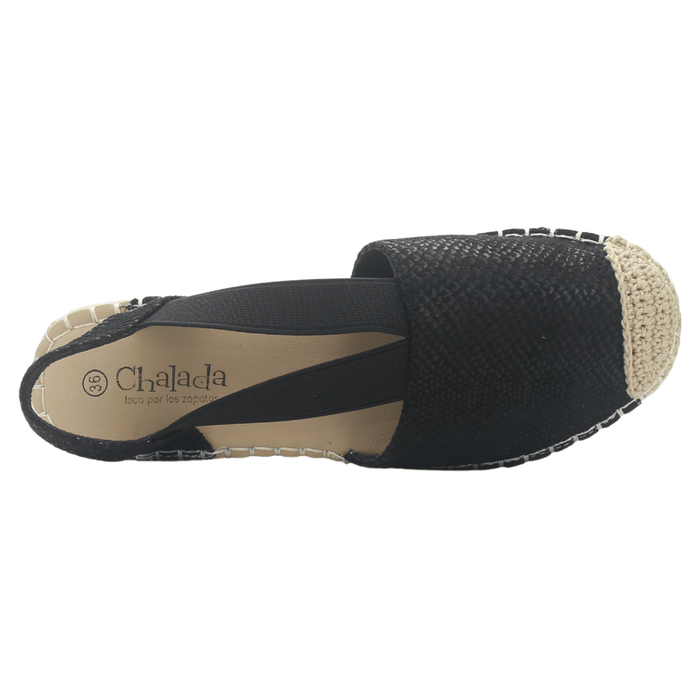 Alpargata Mujer Chalada Dijon-25 Negro Casual Sandalias Chalada