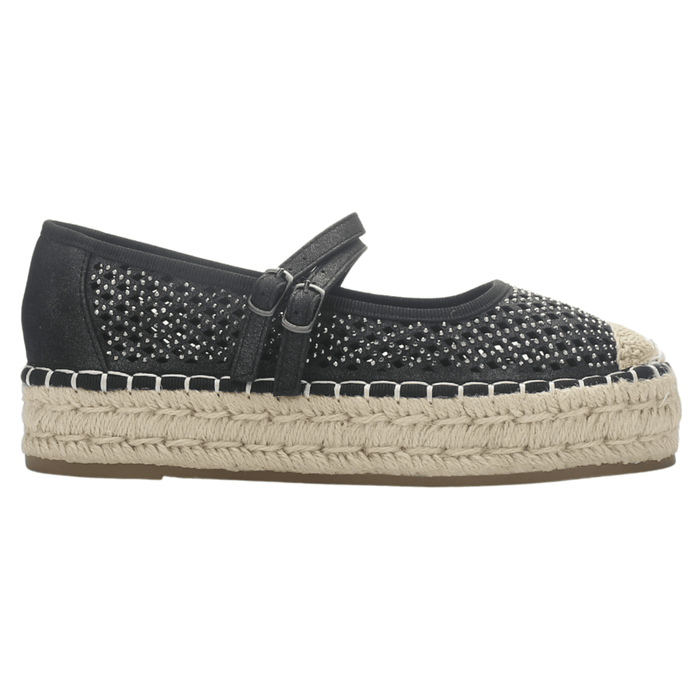 Alpargata Negro Mujer Casual Chalada Tap-50 Zapatos Planos Comfort Chalada