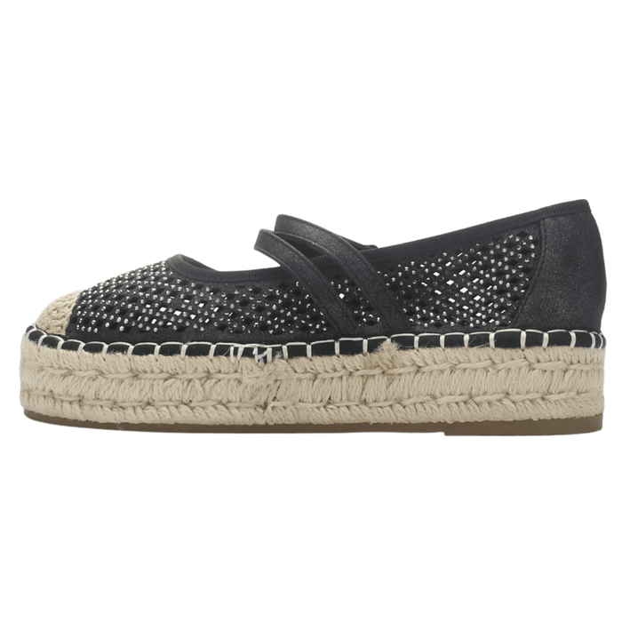 Alpargata Negro Mujer Casual Chalada Tap-50 Zapatos Planos Comfort Chalada