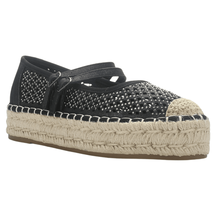 Alpargata Negro Mujer Casual Chalada Tap-50 Zapatos Planos Comfort Chalada