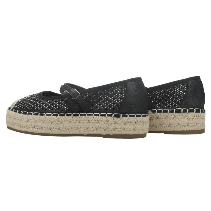 Alpargata Negro Mujer Casual Chalada Tap-50 Zapatos Planos Comfort Chalada