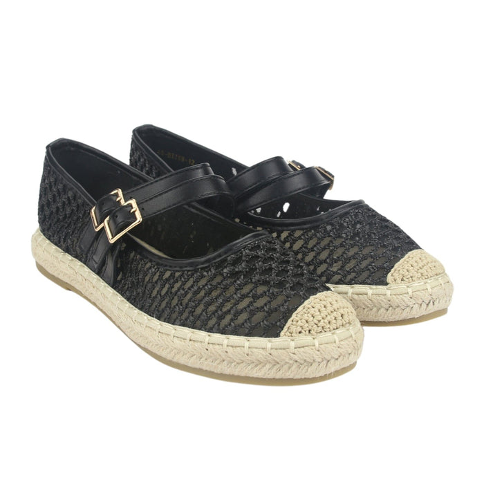 Alpargatas Chalada Mujer Dijon-12 Negro Casual Zapatos Planos Comfort Chalada